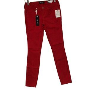 GUESS RED SKINNY LOW RISE JEANS  SIZE 30 NEW WITH TAG‎